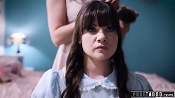 Mature Beauty And Her Teenage Daughter Compete For The Attention Of Their New Lover