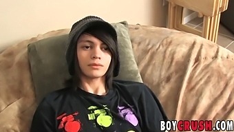 Stunning Young Gay Man Pleasures Himself During A Sexual Interview