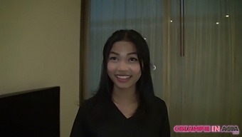 สาวไทยสวยโดนน้ําแตกใน