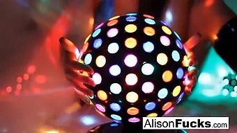 Alison Tyler'S Stunning Natural Assets Shine On The Dance Floor