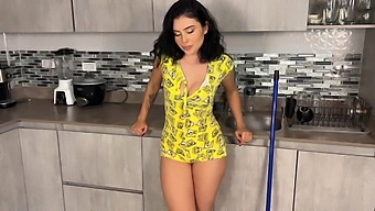 Solo Female Pov With A Big Ass Stuck In A Kitchen Drawer